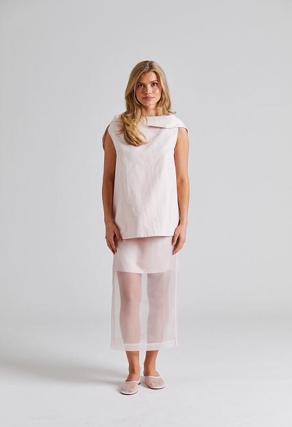 Viktoria Chan Tully Sheer Skirt Pink
