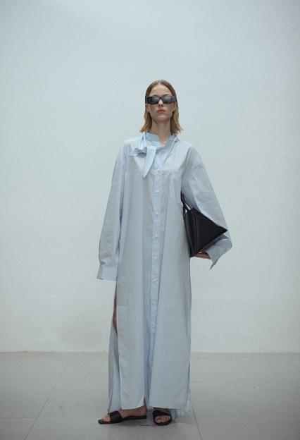 Viktoria Chan Kaz Shirt Dress Blue