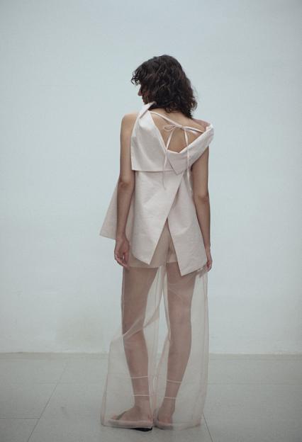 Viktoria Chan Tully Open Back Top Pink