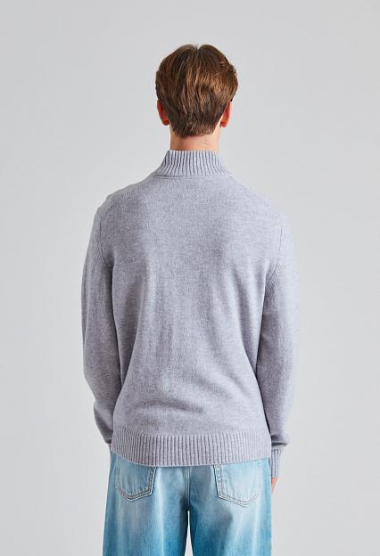 Wood Wood WWBlu AA Halfzip Sea Grey
