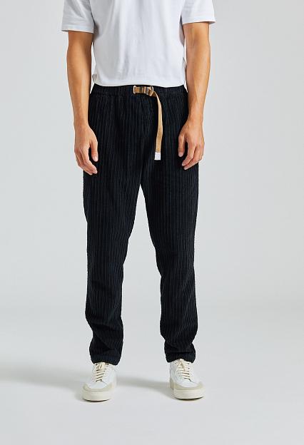 White Sand Cord Trousers Black