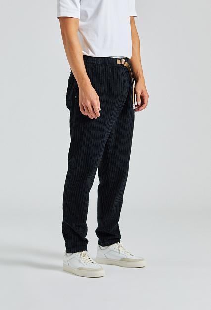 White Sand Cord Trousers Black