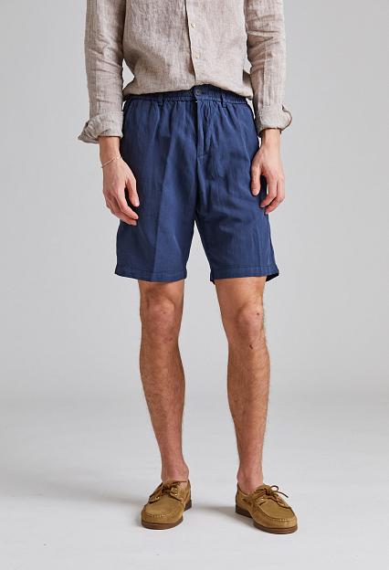 White Sand Robert Soft Lyocell Shorts Blue