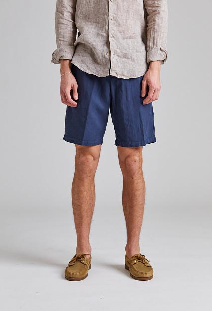 White Sand Robert Soft Lyocell Shorts Blue