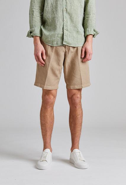 White Sand Robert Soft Lyocell Shorts Brown