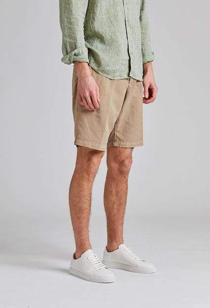 White Sand Robert Soft Lyocell Shorts Brown
