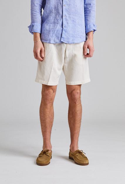 White Sand Robert Soft Lyocell Shorts Off White