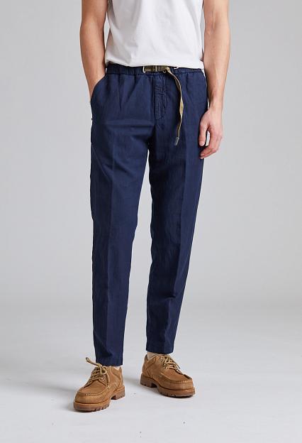 White Sand Greg Soft Lyocell Trouser Navy