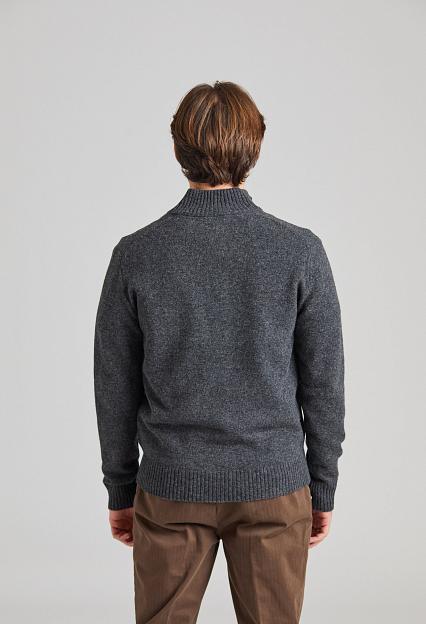 Wood Wood Blu AA CS Halfzip Charcoal