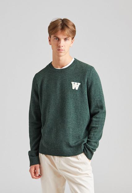 Wood Wood Tay AA CS Jumper Nature Green