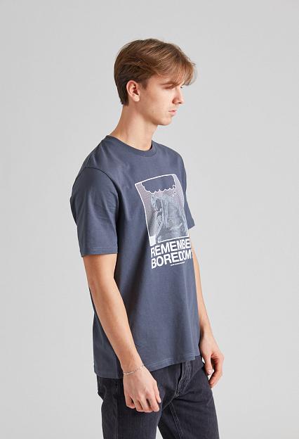 Wood Wood WWBobby Penseur T-Shirt Dark Grey