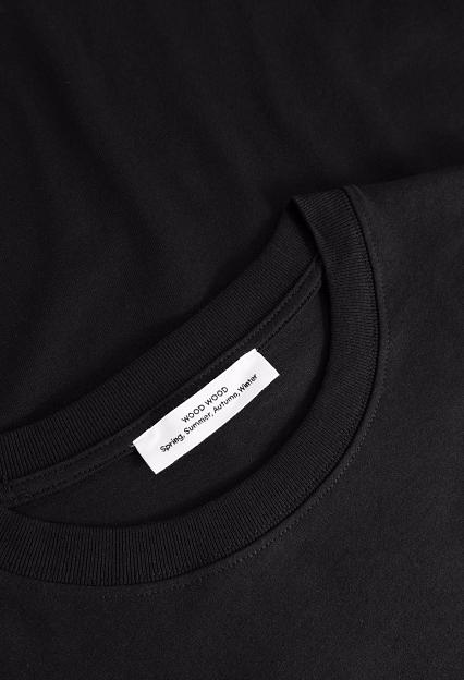 Wood Wood WWEssential Sami Classic T-Shirt Black Beauty
