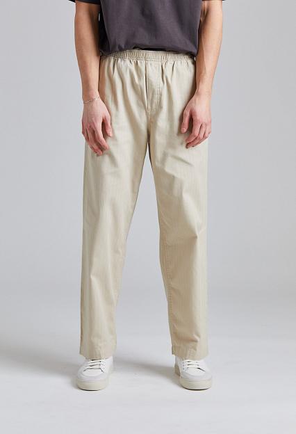 Wood Wood WWLax Herringbone Trousers Sand Grey