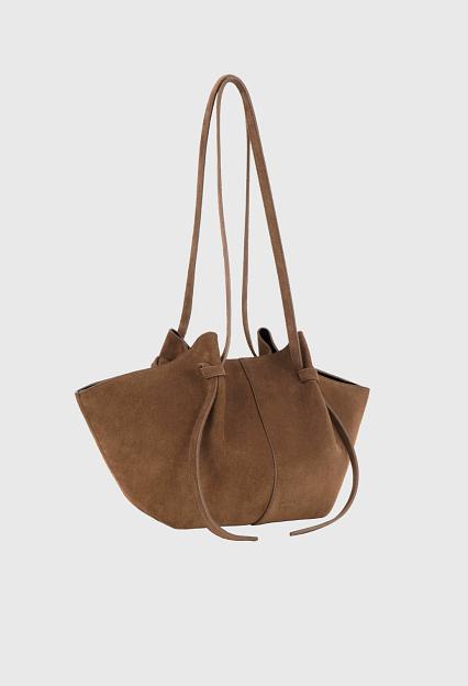 YUZEFI Mochi Suede Leather Cognac