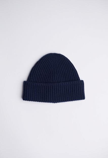 Yacaia Merino Cash Beanie Navy