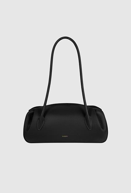 YUZEFI Oyster Shoulder Bag Black