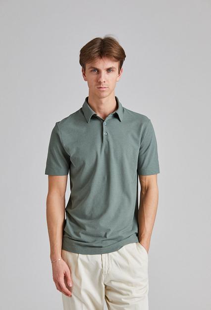 ZANONE Ice Cotton Polo Shirt Militare