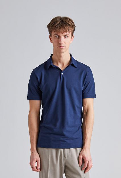 ZANONE Ice Cotton Polo Shirt Blu Copiativo