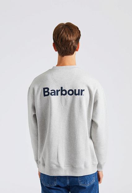 Barbour Nicholas Crew Grey Marl