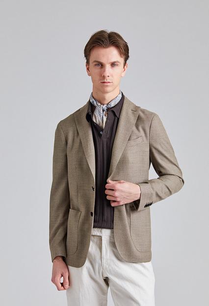 BOGLIOLI K-Jacket Wool Hopsack Beige