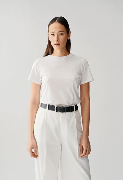 Julie Josephine Classic Leather Belt Black