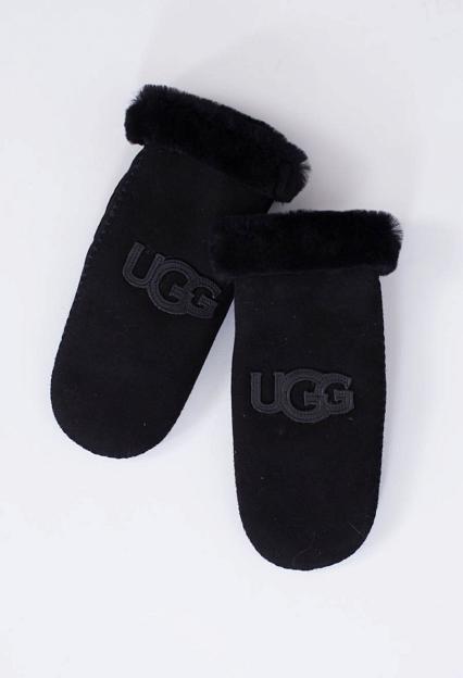 UGG Logo Mitten Black