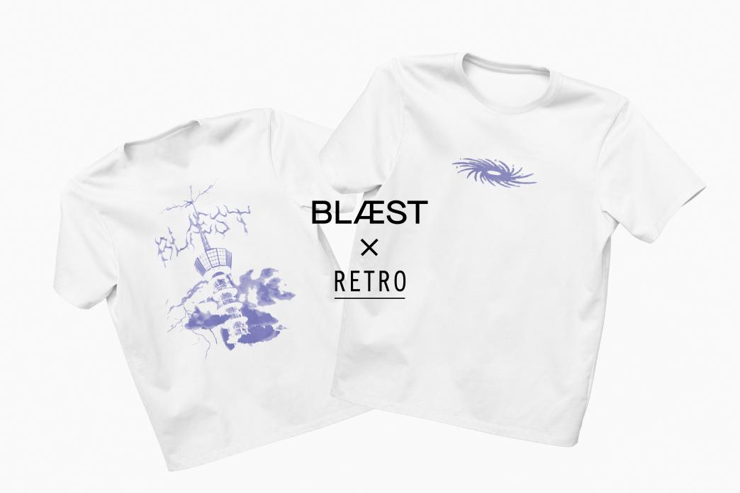 Blæst x Retro t-skjorte