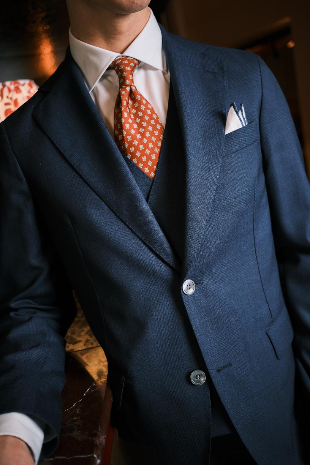 Siena Suit Tropical Glencheck Blue