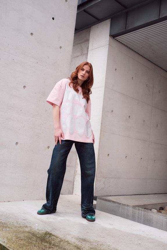 Acne Studios T-Shirt Logo Innocent Pink FN-UX-TSHI000116