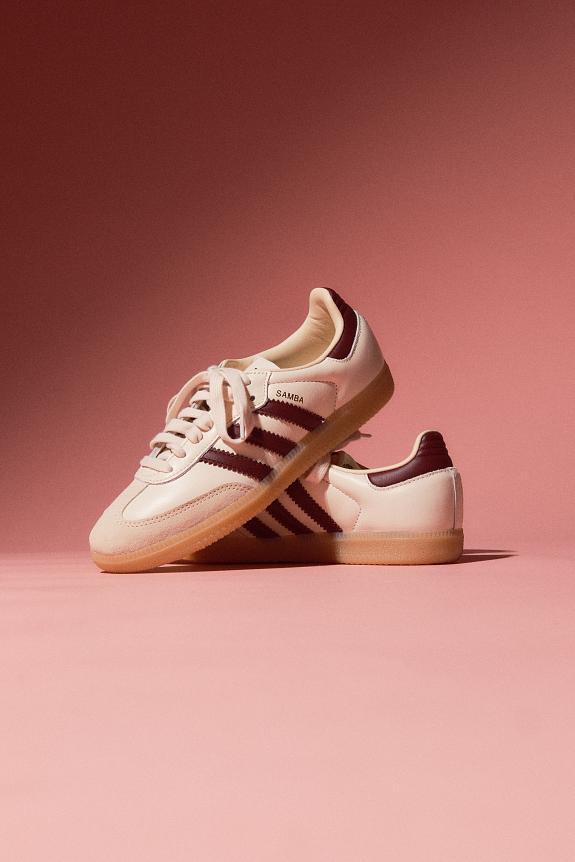 Adidas Samba OG W Beige/Red-9