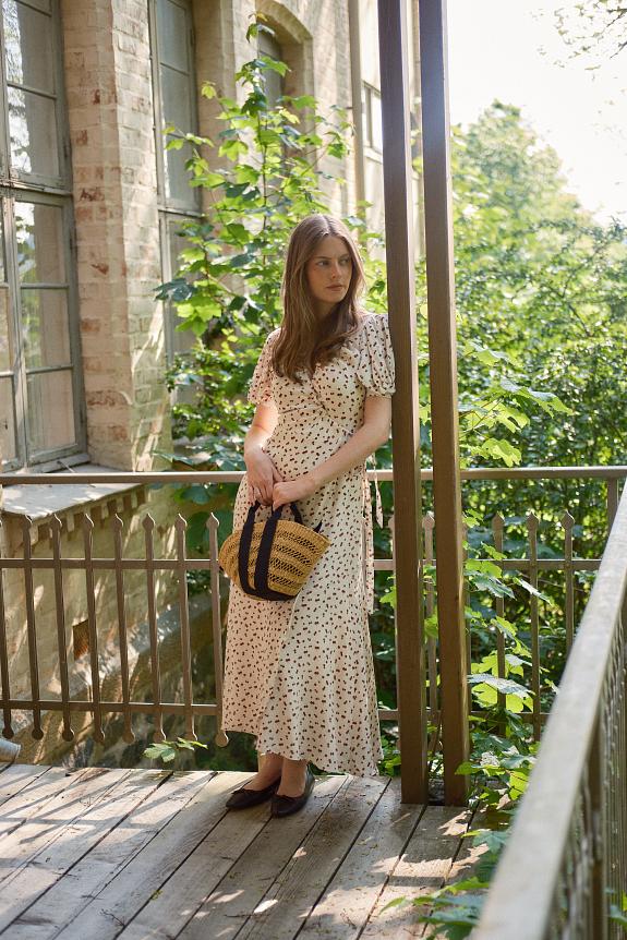 Adoore Ferrone Midi Dress White Cherry-4