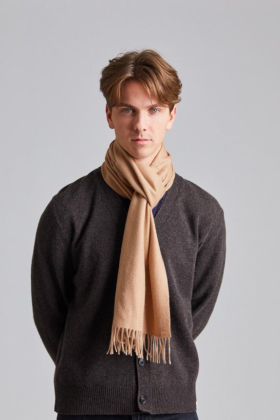 Amanda Christensen Classic Woven Scarf Soft Feeling Camel-2