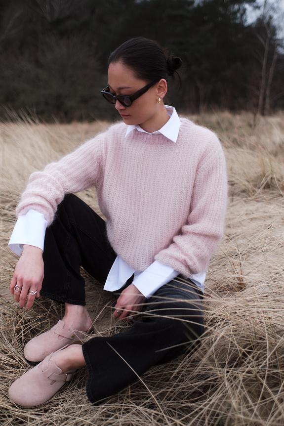Arnie Says Lane Brioche Sweater Lt Pink-2