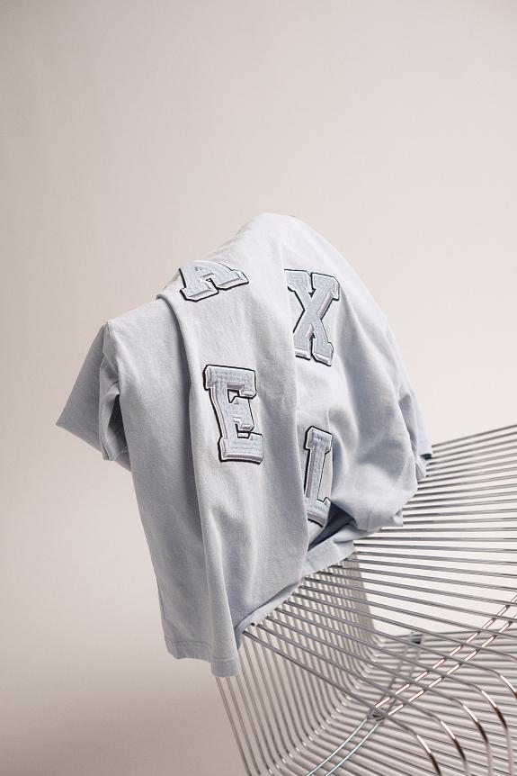 AXEL ARIGATO Typo Summer T-Shirt Steel Blue-6
