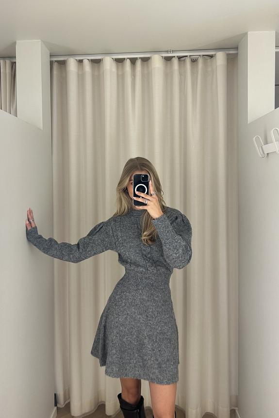 Adoore Santhia Knitted Mini Dress Grey Mel 