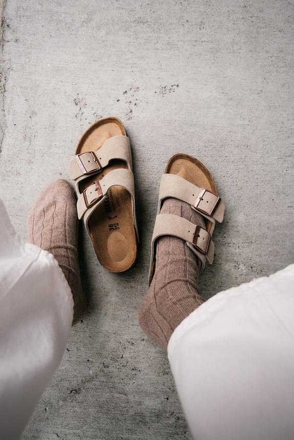 Birkenstock arizona sandal farge taupe dame 