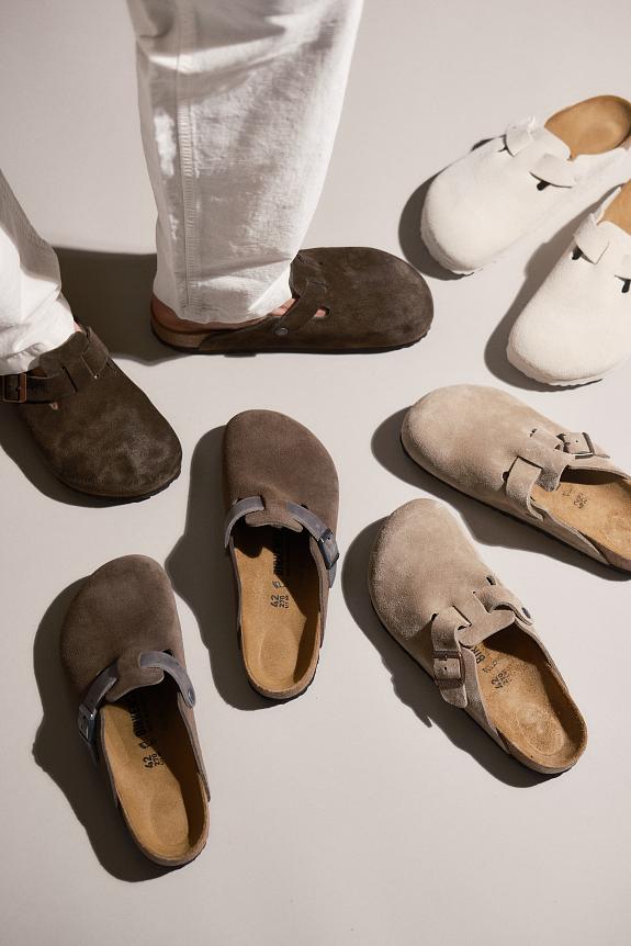 Birkenstock Boston Suede Concrete Grey-3