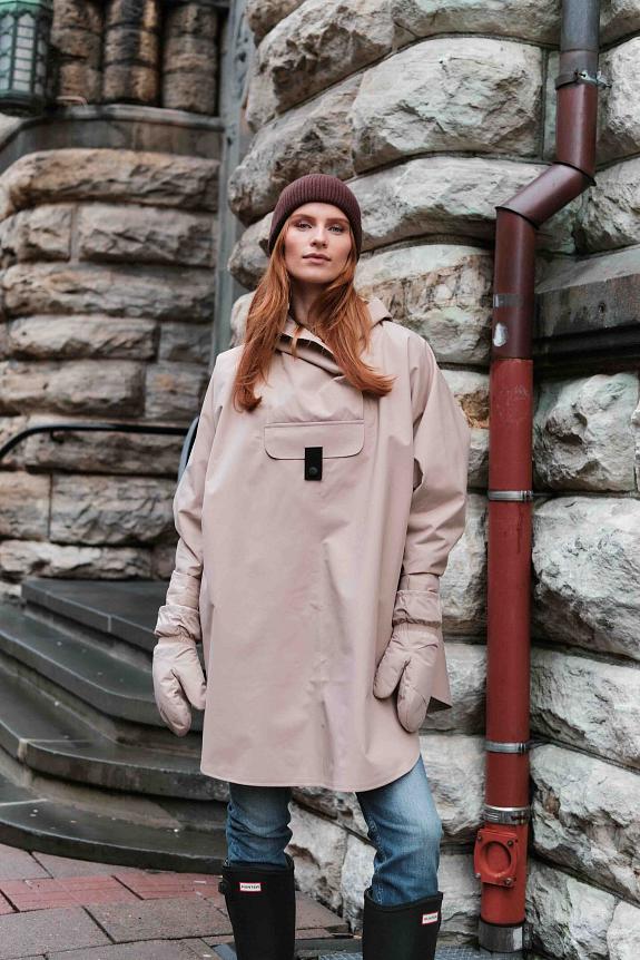 Blæst Bergen Beige Regnponcho