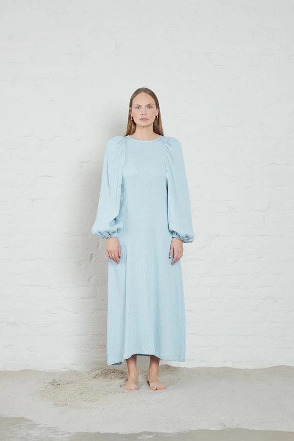 Arnie Says Carolina Crinkled Dress Lt Blue-2