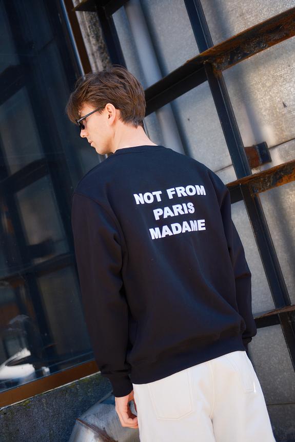 Drôle de Monsieur Le Sweatshirt Slogan Black-5