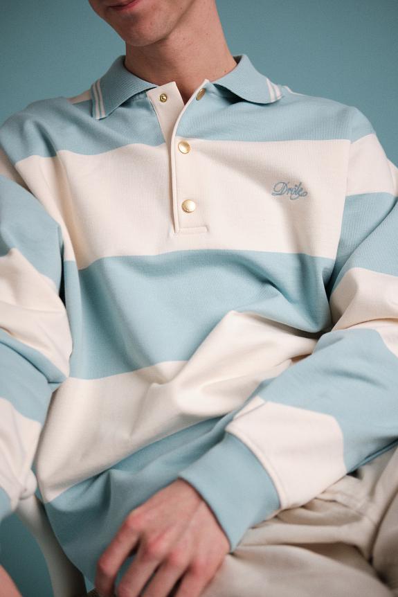 Drôle de Monsieur Le Polo Drôle Rayé Blue-4