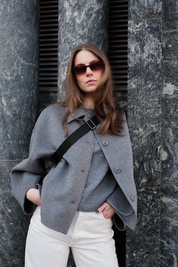 FWSS Cropped Double Jacket Gray Melange
