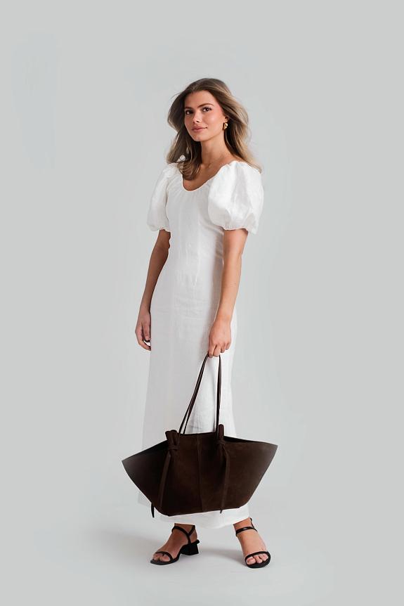 Faithfull The Brand Vence Midi Dress White