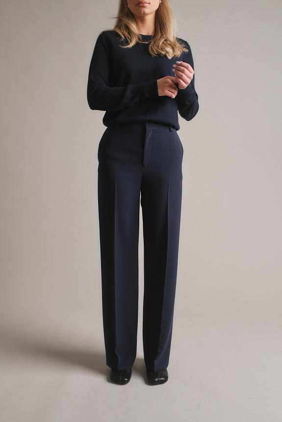 Filippa K Hutton Trousers Navy-1