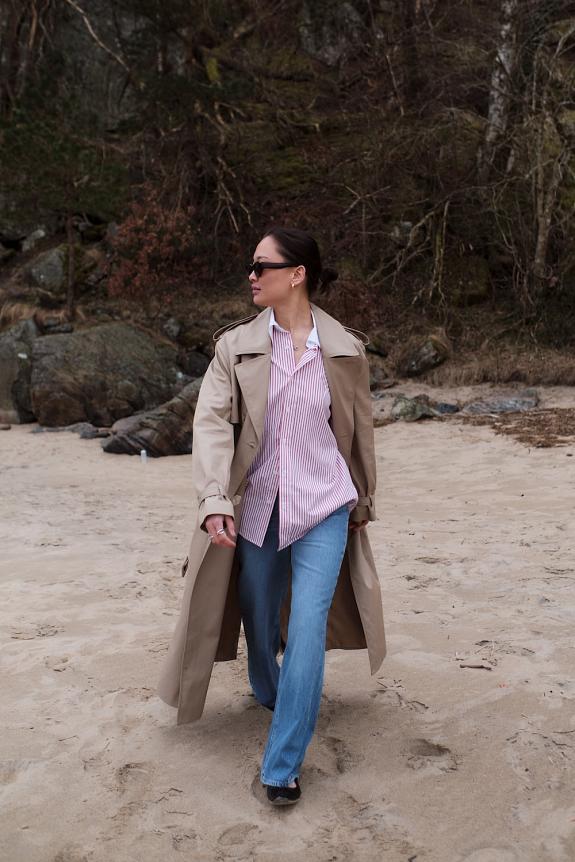 Filippa K Trench Coat Khaki Beige