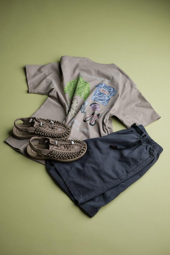 Gramicci G-Short Pigment Dyed Fossil Grey-5