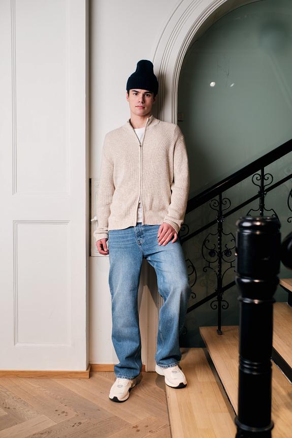 Holzweiler Atlantic Zip Cardigan Sand Mix-5