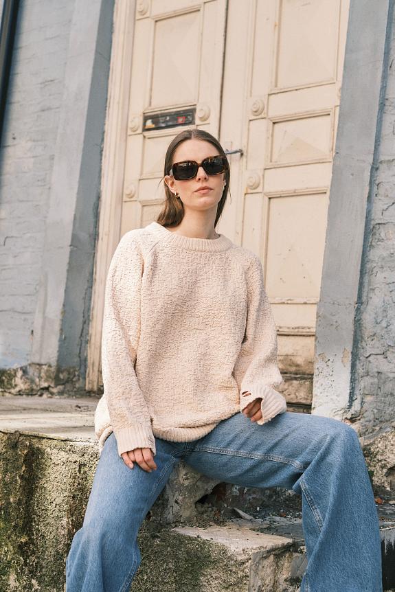 Holzweiler W Lambswool Knit Crew Sand 