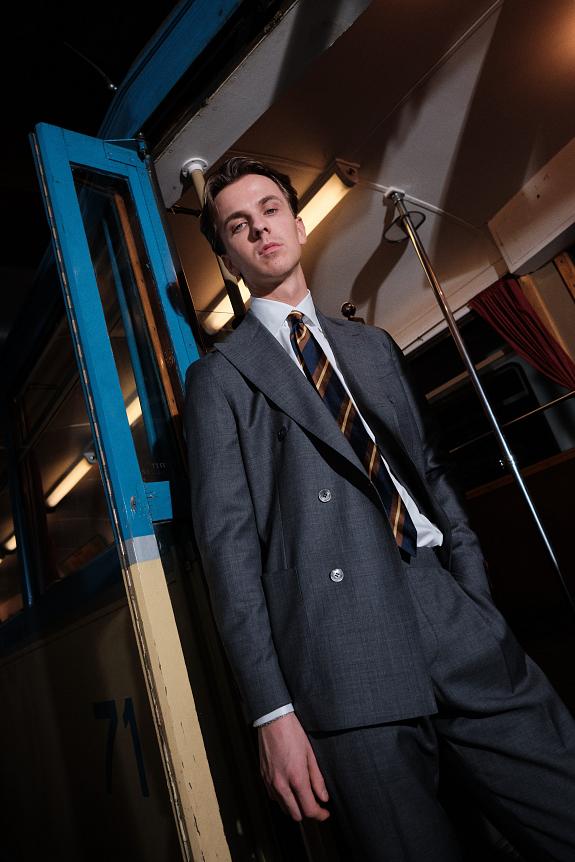 Onesto Vicenza Suit Grey Melange-12