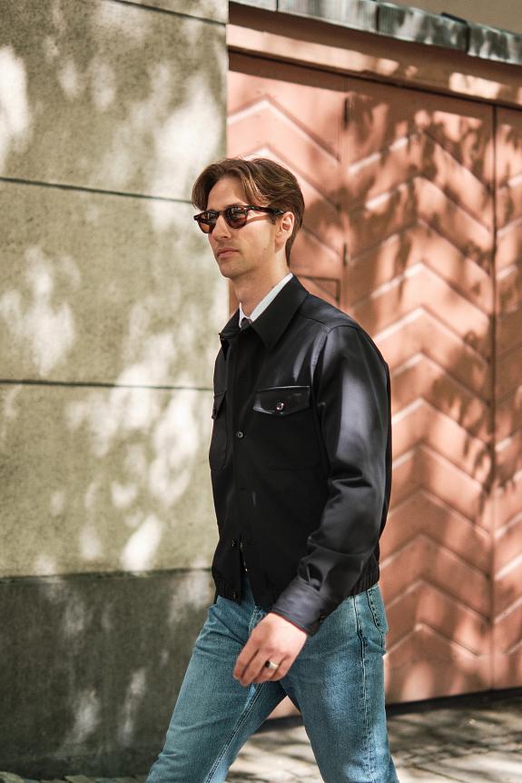 LARDINI Giubbino Shirt Jacket Navy-6